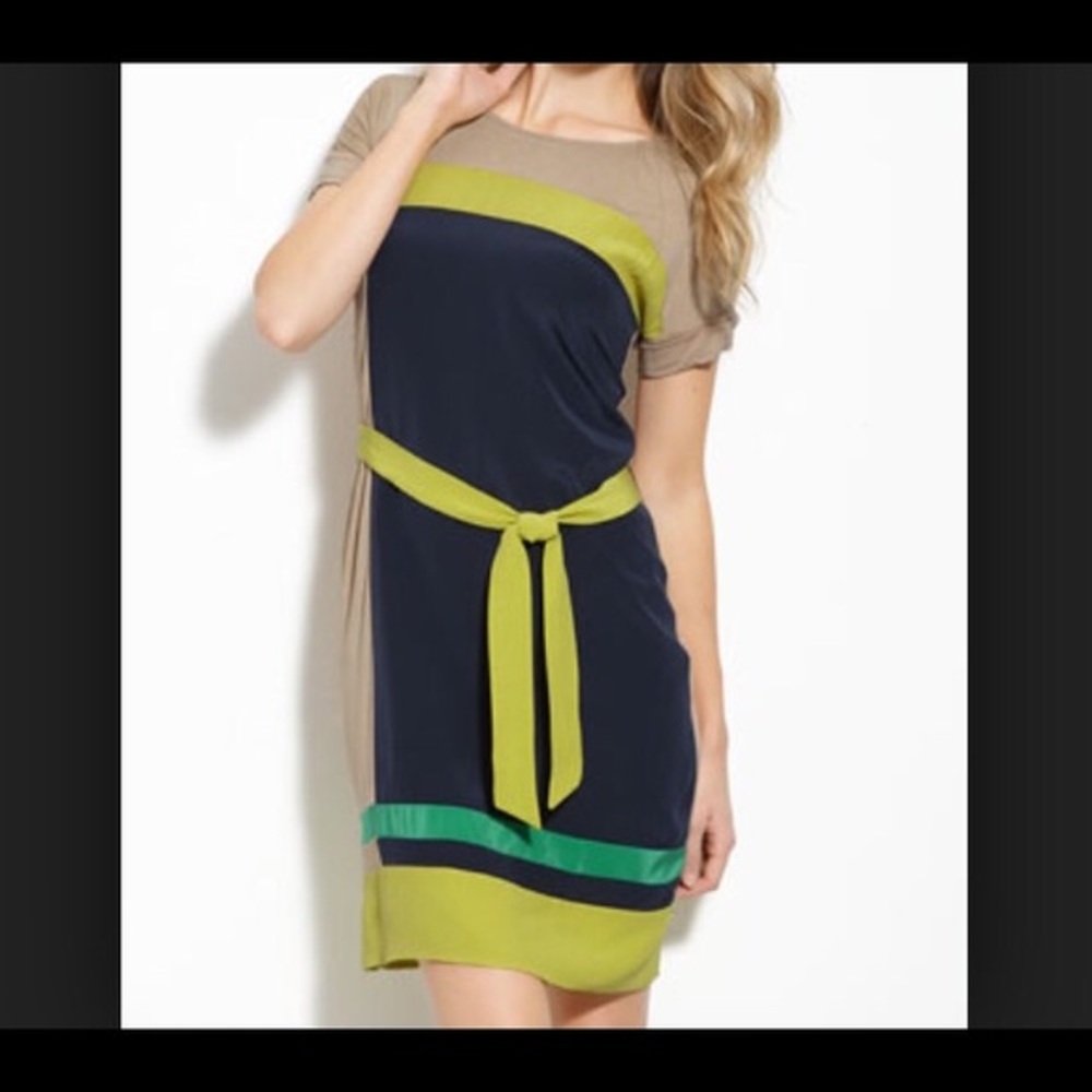 BCBG Louella color block dress